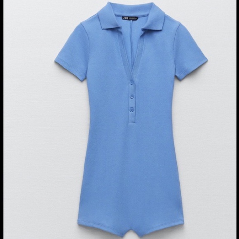 Zara playsuit romper , size S , blue